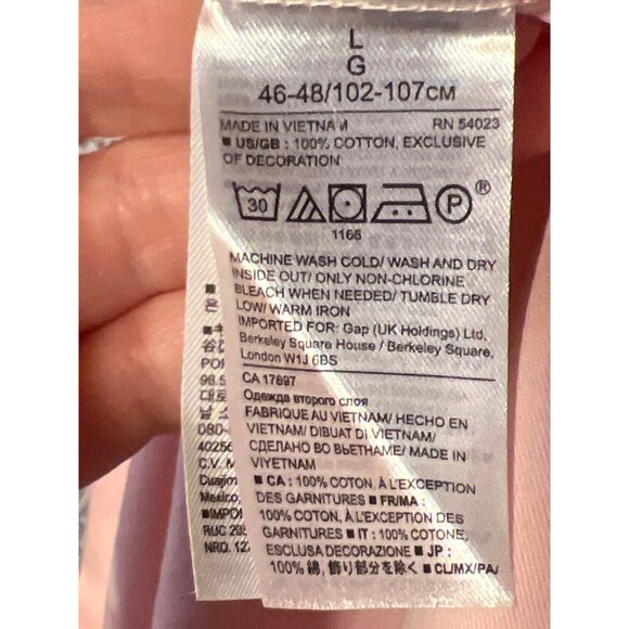 Banana Republic Mens Pink Polo Shirt Size L Soft Cotton Blend Short Sleeve - Picture 8 of 8